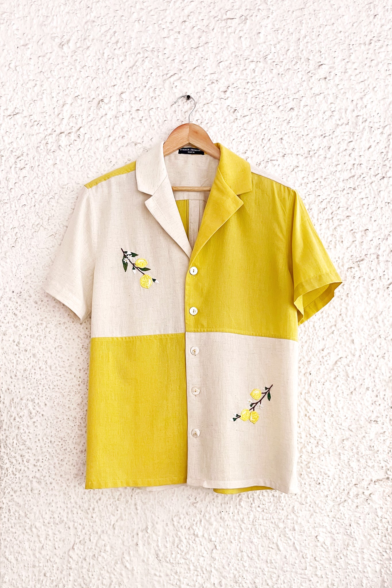 Women's Checkerboard Shirt - Limoncello