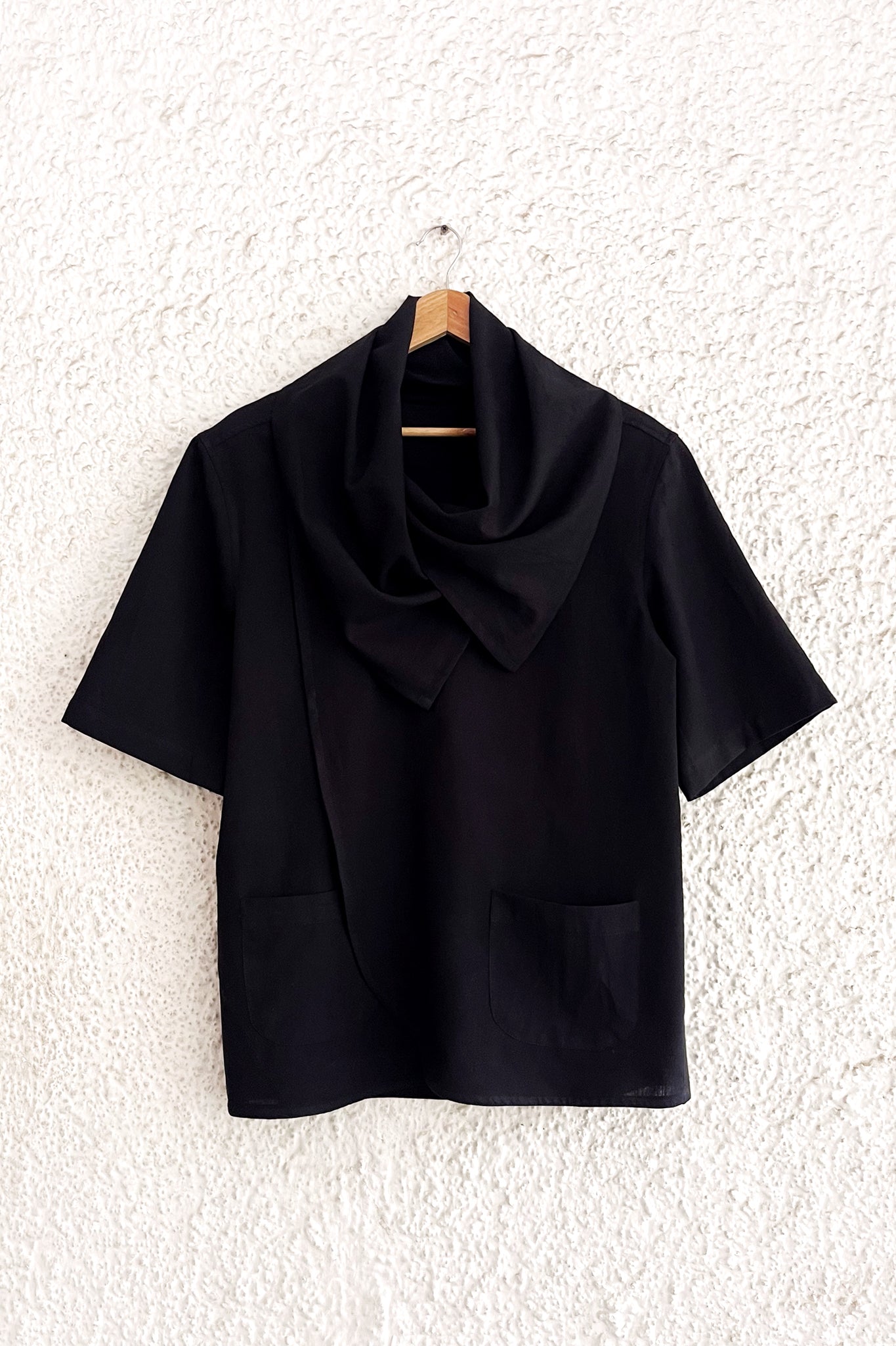 Men's Textured Shirt - Cowl Neck